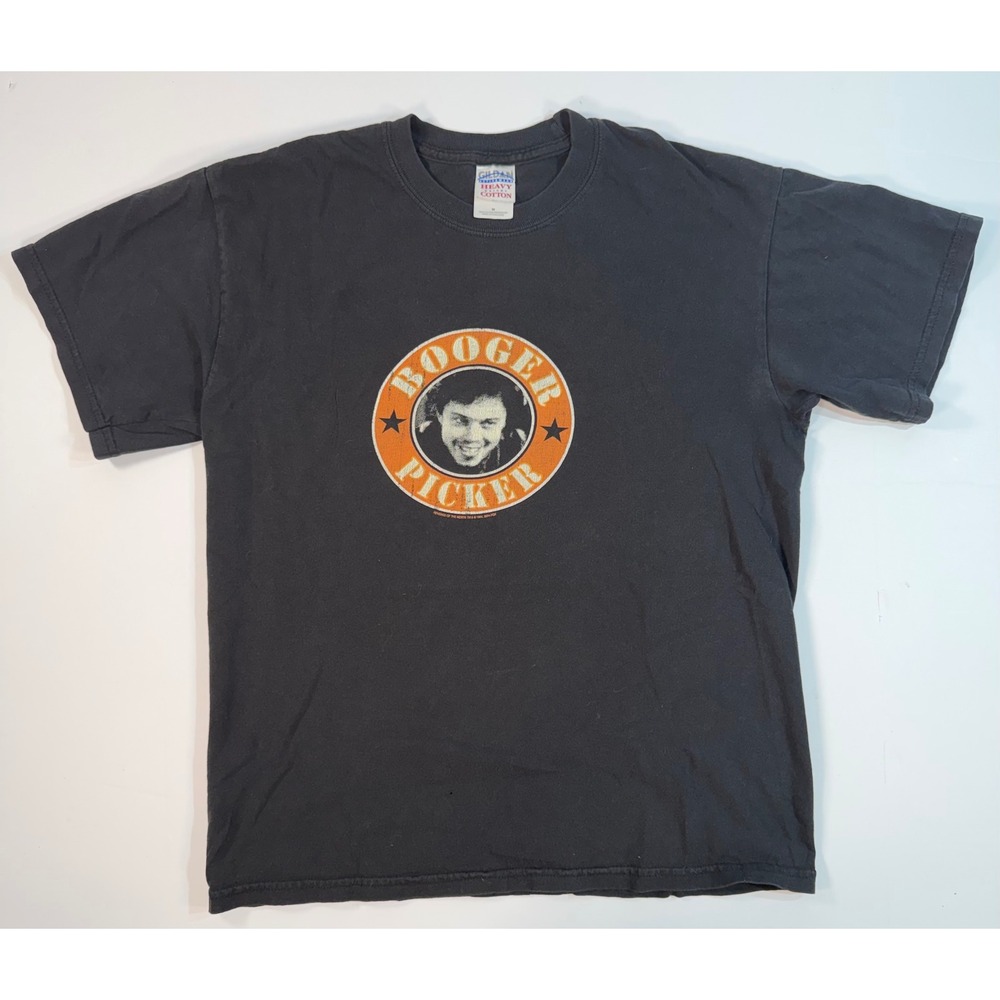 Vintage Revenge of the Nerds Booger‎ Picker Shirt Black Gildan Medium 2004 Fox